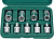 46410-9 набор головок E-STAR E10-E24 1/2" (9 предметов)