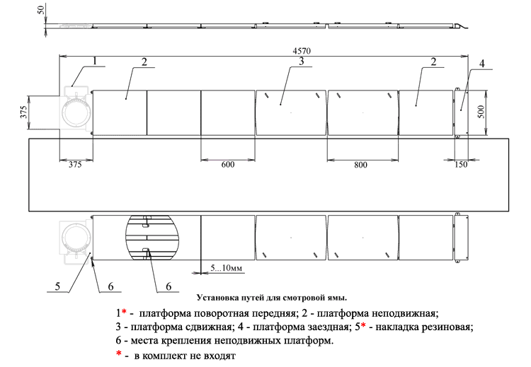 Схема установки ямных путей 407 10 000